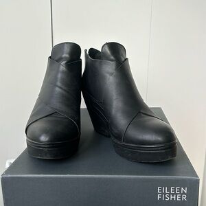 Eileen Fisher ankle boots, sz 9.5 with box